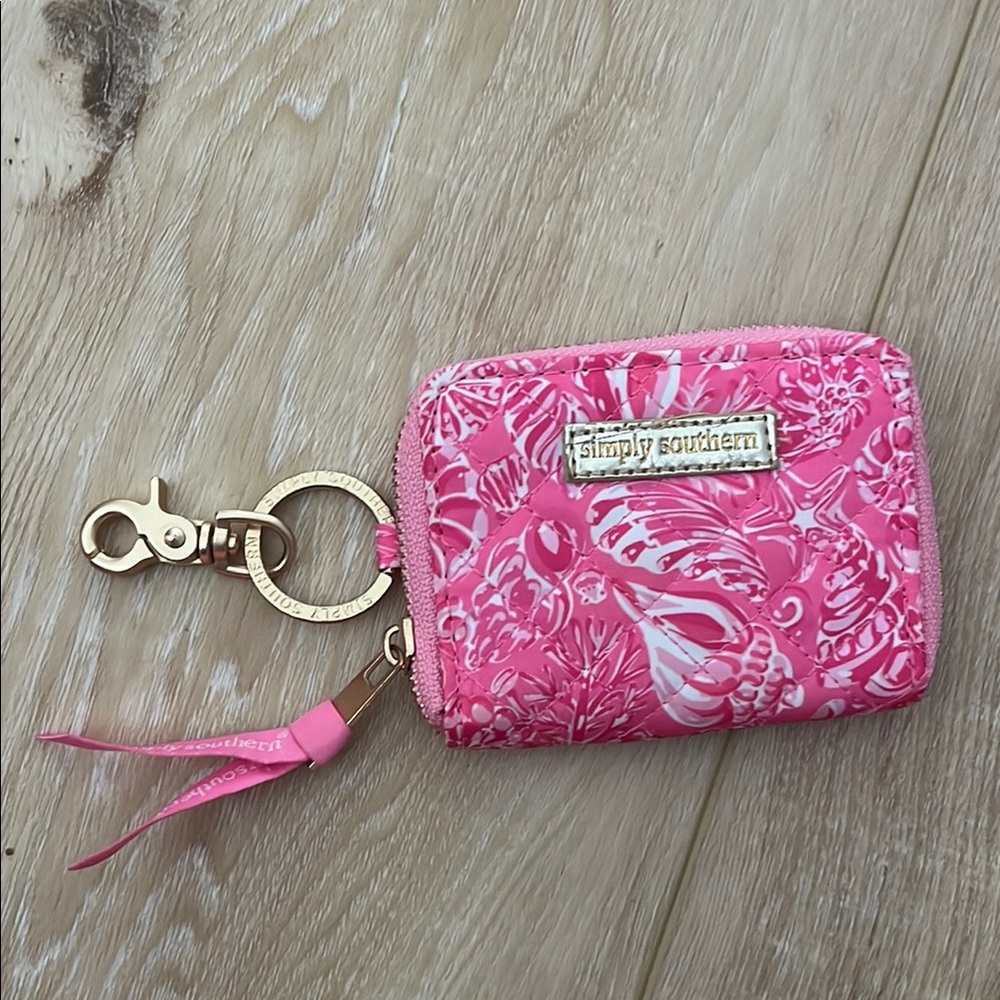 Simply Southern Pink Keychain Wallet